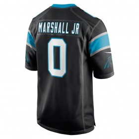 Carolina Panthers Tröjor Terrace Marshall Jr. 0 Nike Svart 2021 NFL Draft - Herr